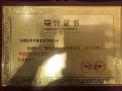 合肥皖科智能喜获2018中国最有影响力物联网传感企业奖